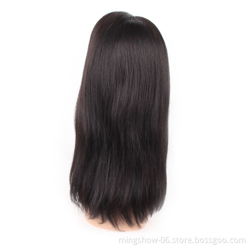 Ombre Highlight Color Human Hair Lace Front Wig Middle Part Brazilian Remy Hair Wavy With Baby Hair